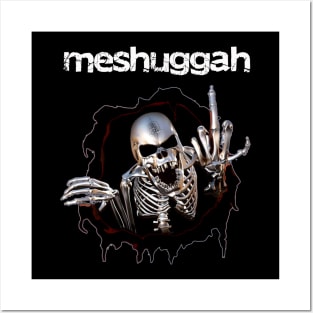 vintage horror meshuggah band Posters and Art